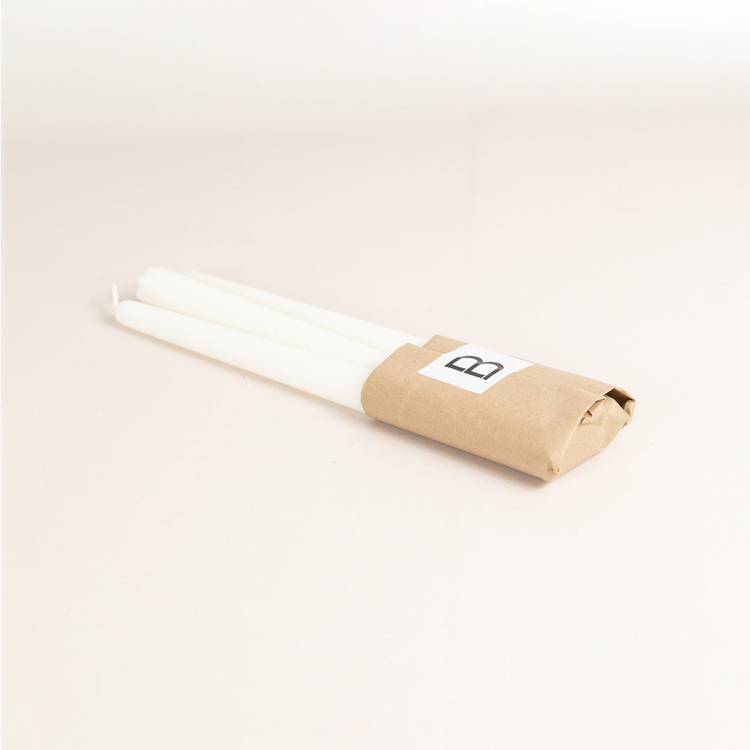 Velas blancas (pack de 3 unidades)